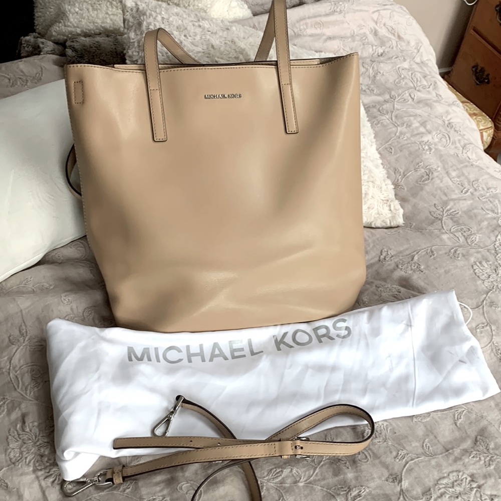 Michael Kors tall soft leather bag